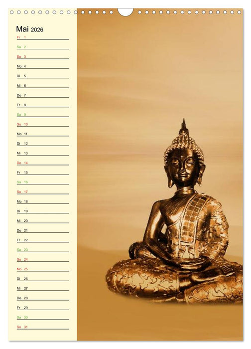 Buddha (CALVENDO Wandkalender 2026)