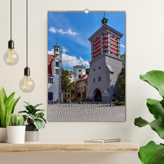 Spaziergang durch Augsburg (CALVENDO Wandkalender 2026)