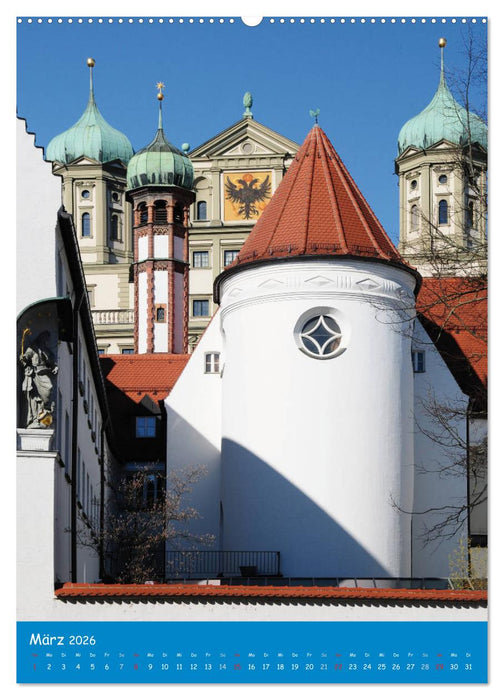 Spaziergang durch Augsburg (CALVENDO Wandkalender 2026)