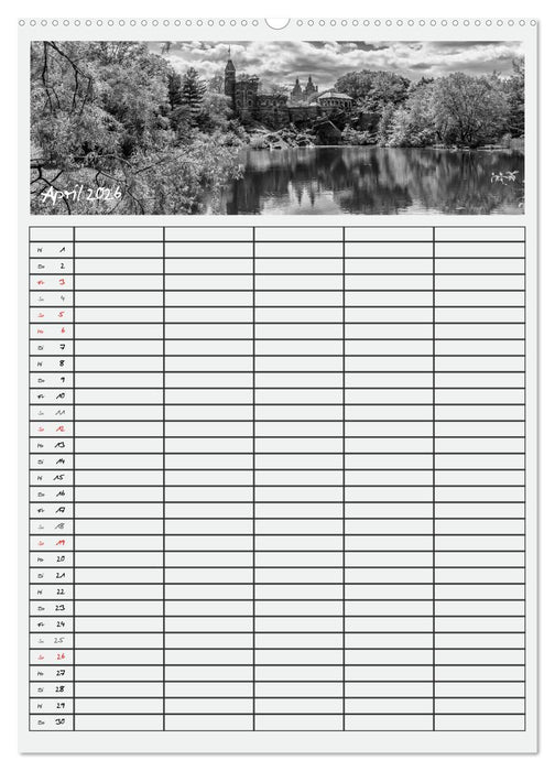 NEW YORK CITY Teamplaner (CALVENDO Wandkalender 2026)