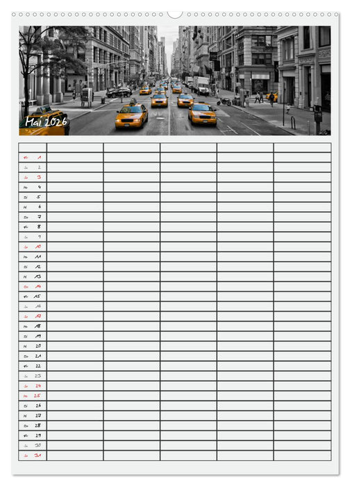 NEW YORK CITY Teamplaner (CALVENDO Wandkalender 2026)