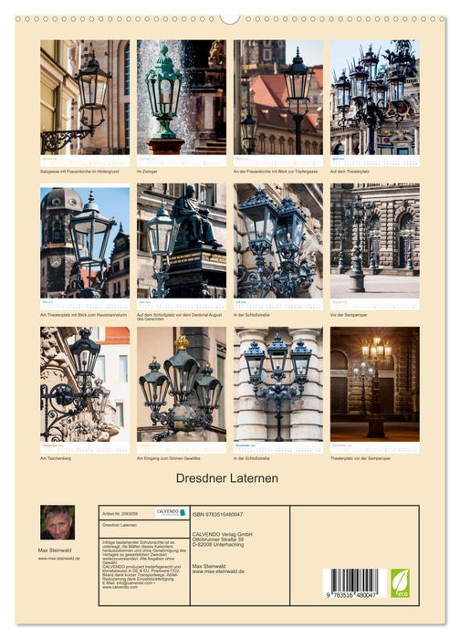 Dresdner Laternen (CALVENDO Premium Wandkalender 2026)