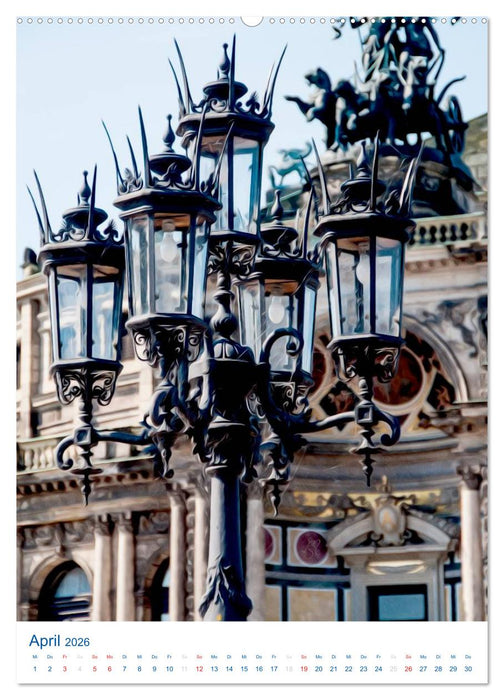 Dresdner Laternen (CALVENDO Premium Wandkalender 2026)