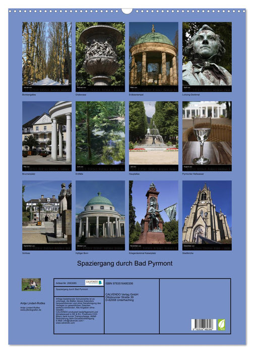 Spaziergang durch Bad Pyrmont (CALVENDO Wandkalender 2026)