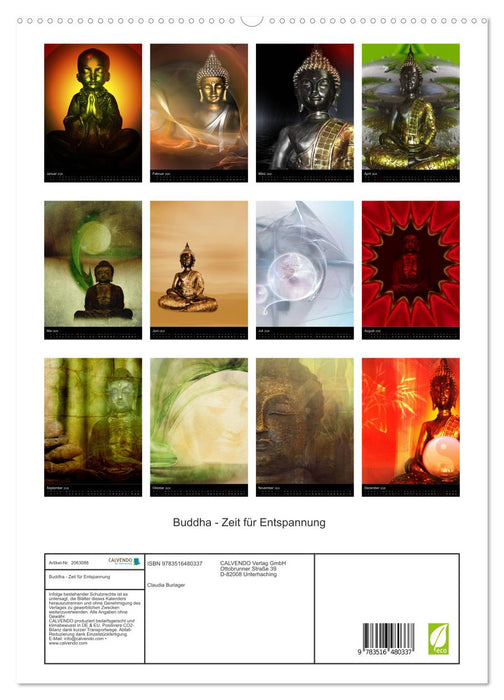 Buddha - Zeit für Entspannung (CALVENDO Premium Wandkalender 2026)