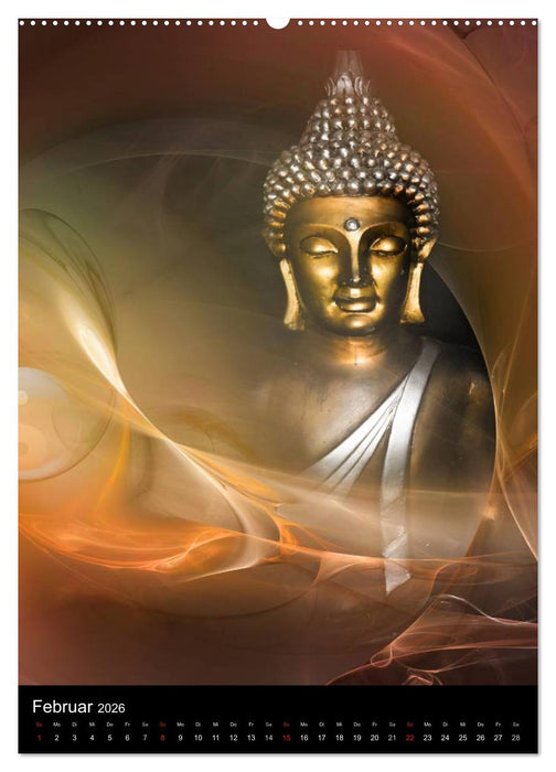 Buddha - Zeit für Entspannung (CALVENDO Premium Wandkalender 2026)