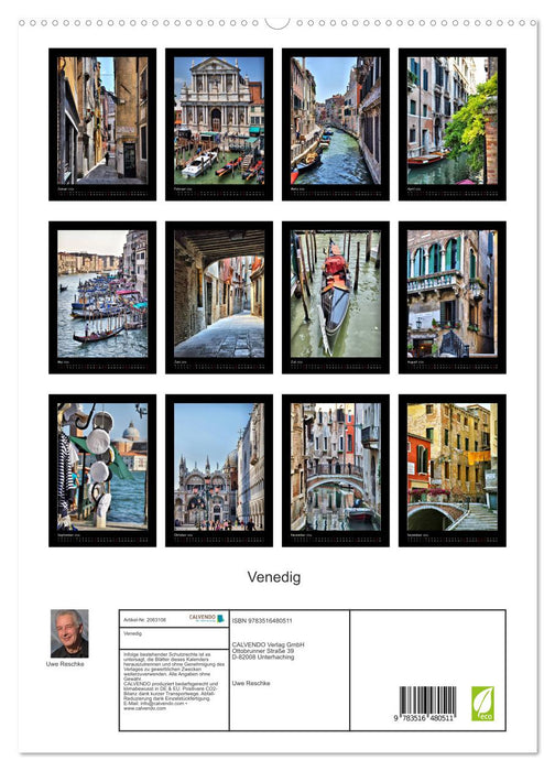 Venedig (CALVENDO Premium Wandkalender 2026)