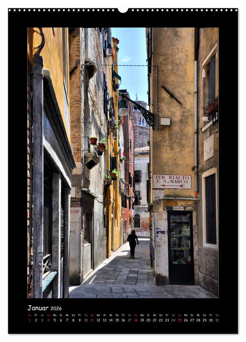 Venedig (CALVENDO Premium Wandkalender 2026)