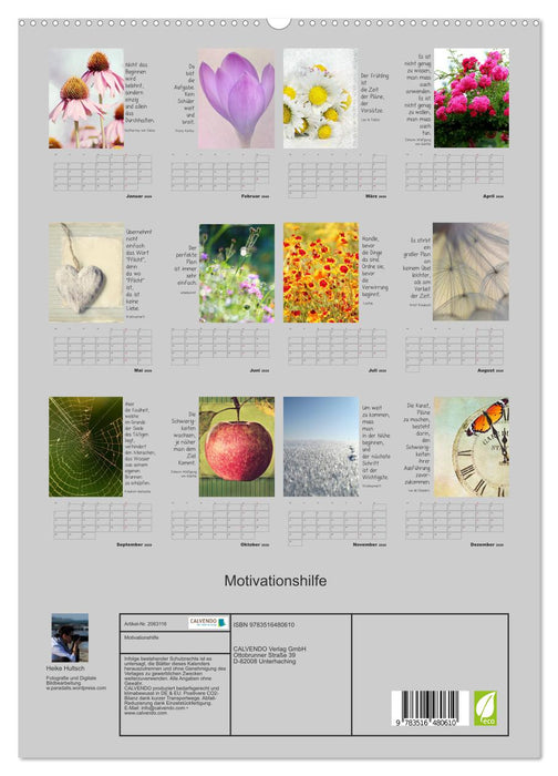 Motivationshilfe (CALVENDO Premium Wandkalender 2026)
