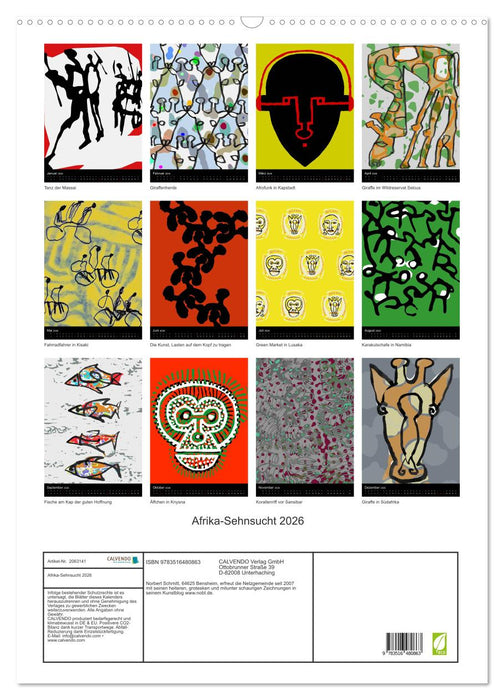 Afrika-Sehnsucht 2026 (CALVENDO Wandkalender 2026)