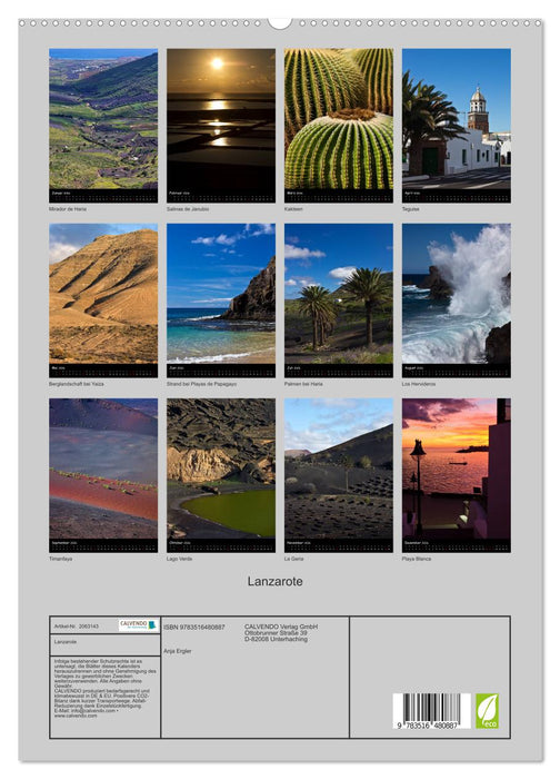 Lanzarote (CALVENDO Premium Wandkalender 2026)