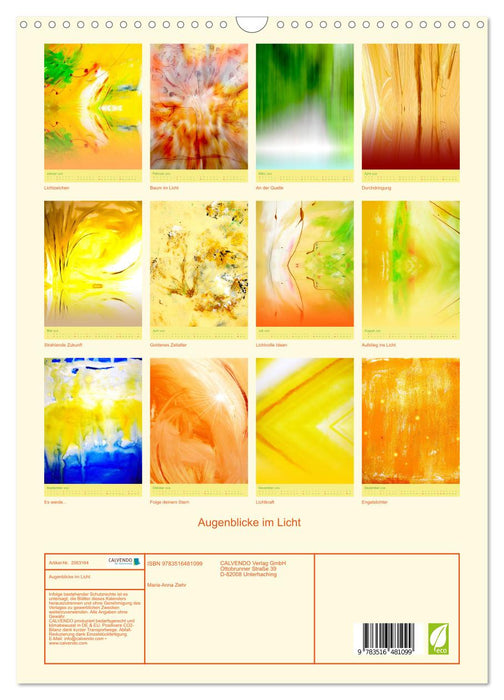Augenblicke im Licht (CALVENDO Wandkalender 2026)