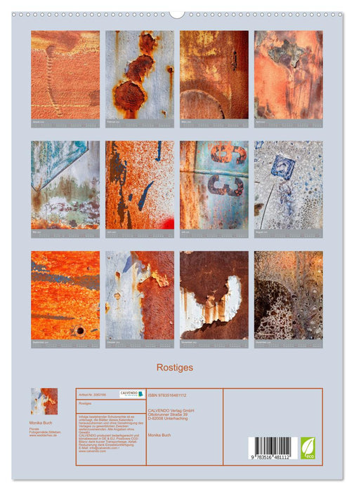 Rostiges (CALVENDO Premium Wandkalender 2026)