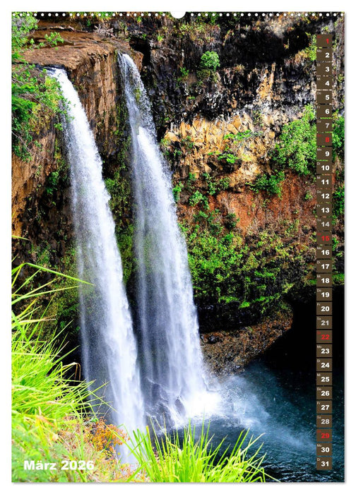 Aloha - Wasser auf Hawaii (CALVENDO Premium Wandkalender 2026)