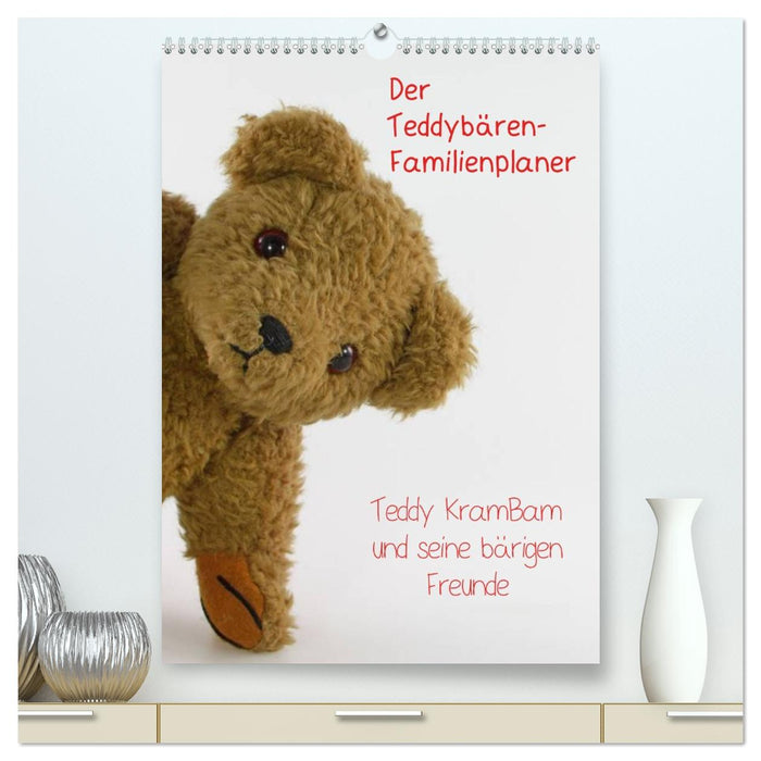 Der Teddybären-Familienplaner (CALVENDO Premium Wandkalender 2026)