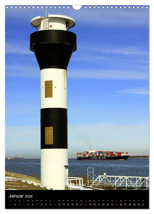Leuchttürme in Norddeutschland (CALVENDO Wandkalender 2026)