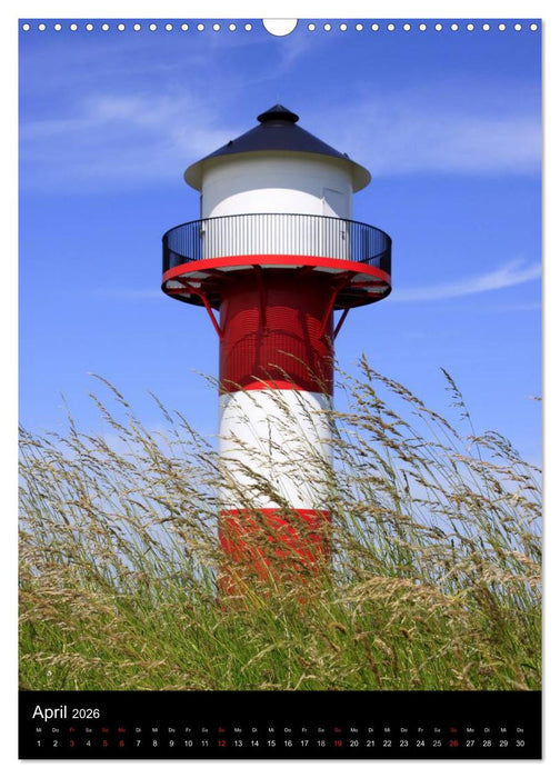 Leuchttürme in Norddeutschland (CALVENDO Wandkalender 2026)