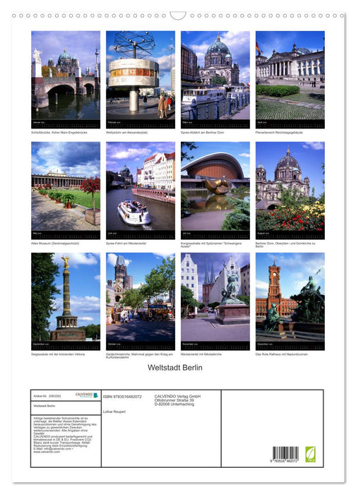 Weltstadt Berlin (CALVENDO Wandkalender 2026)