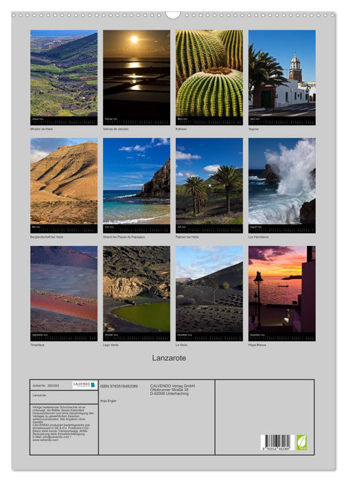 Lanzarote (CALVENDO Wandkalender 2026)
