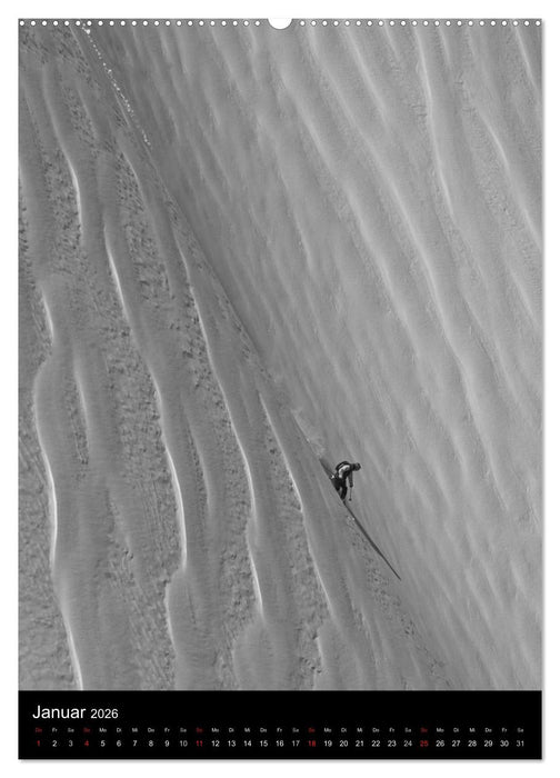 Monochrome Ski (CALVENDO Premium Wandkalender 2026)
