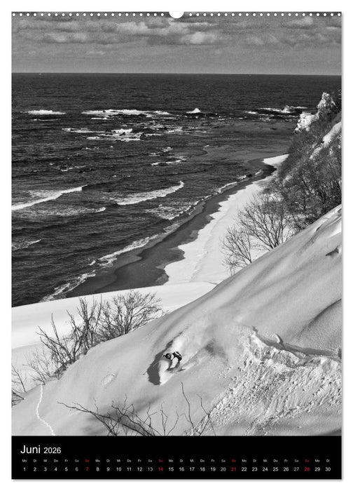 Monochrome Ski (CALVENDO Premium Wandkalender 2026)