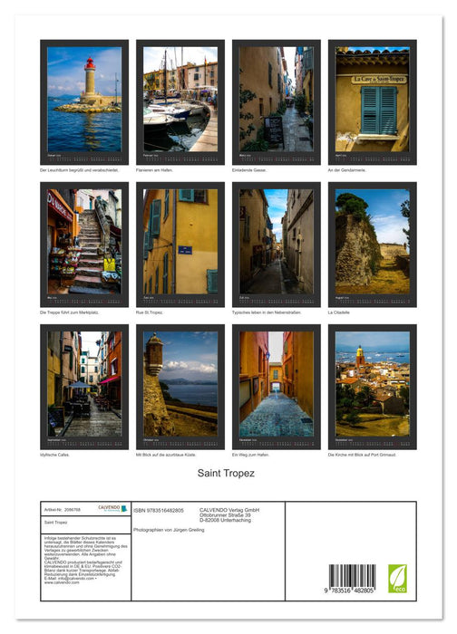 Saint Tropez (CALVENDO Premium Wandkalender 2026)