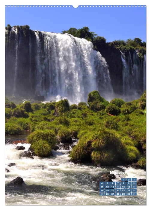 Wasserfälle Südamerikas - Iguazu Wasserfälle (CALVENDO Wandkalender 2026)