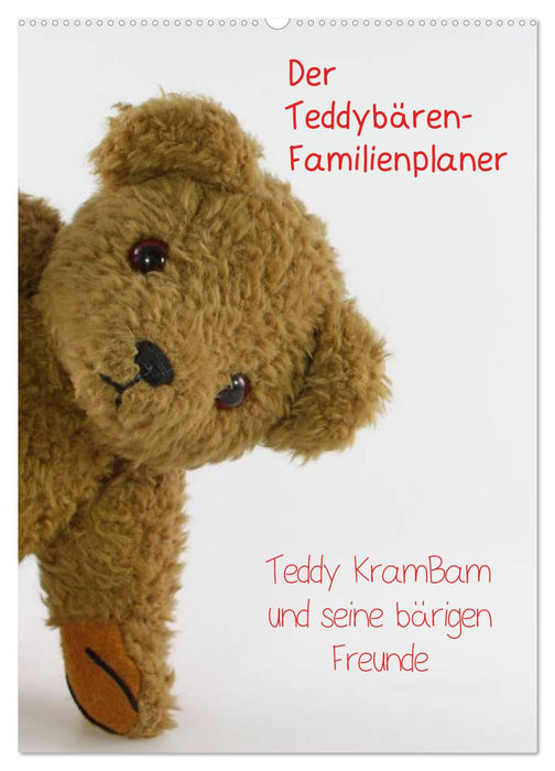Der Teddybären-Familienplaner (CALVENDO Wandkalender 2026)