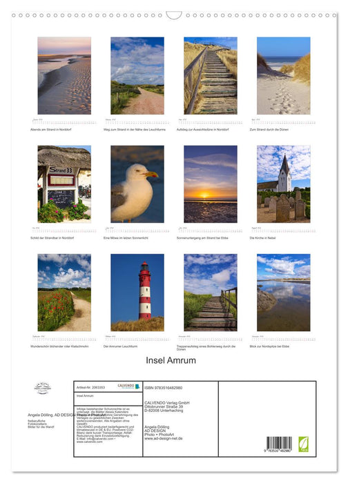 Insel Amrum (CALVENDO Wandkalender 2026)
