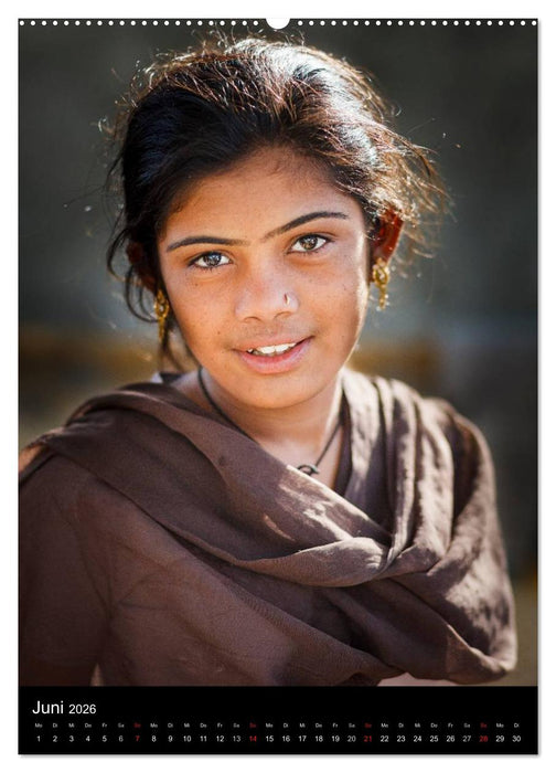 Portraits aus Indien (CALVENDO Wandkalender 2026)