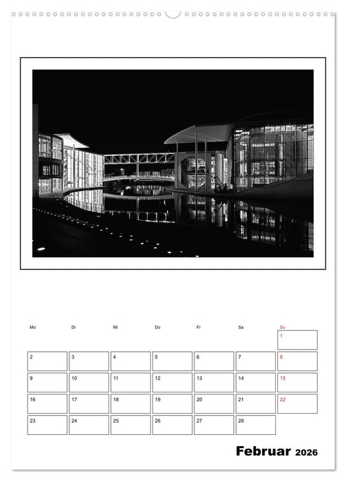 Berlin black & white (CALVENDO Premium Wandkalender 2026)