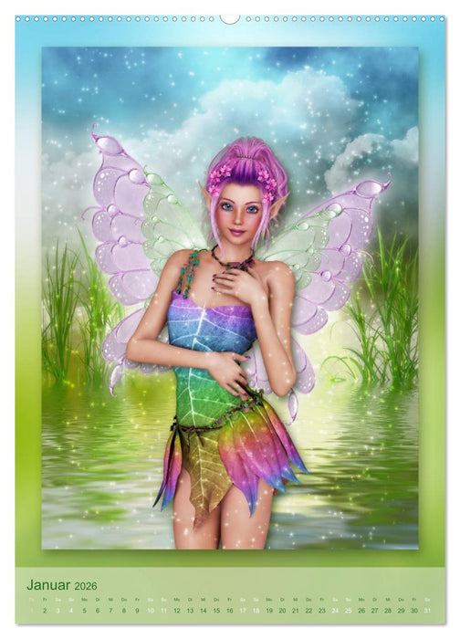 Elfen & Feen - Kalender (CALVENDO Wandkalender 2026)