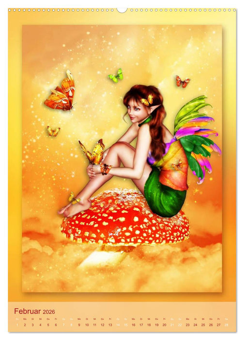 Elfen & Feen - Kalender (CALVENDO Wandkalender 2026)