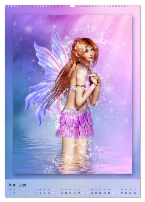 Elfen & Feen - Kalender (CALVENDO Wandkalender 2026)
