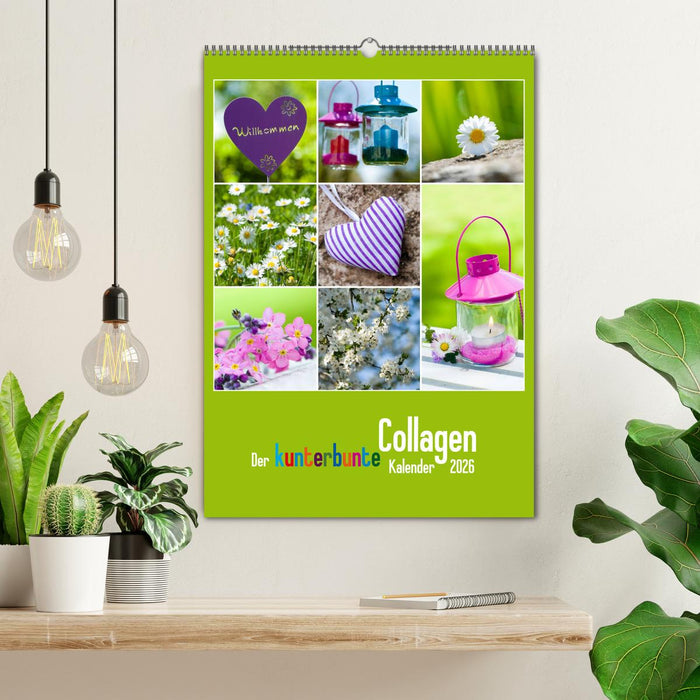 Der kunterbunte Collagen Kalender (CALVENDO Wandkalender 2026)