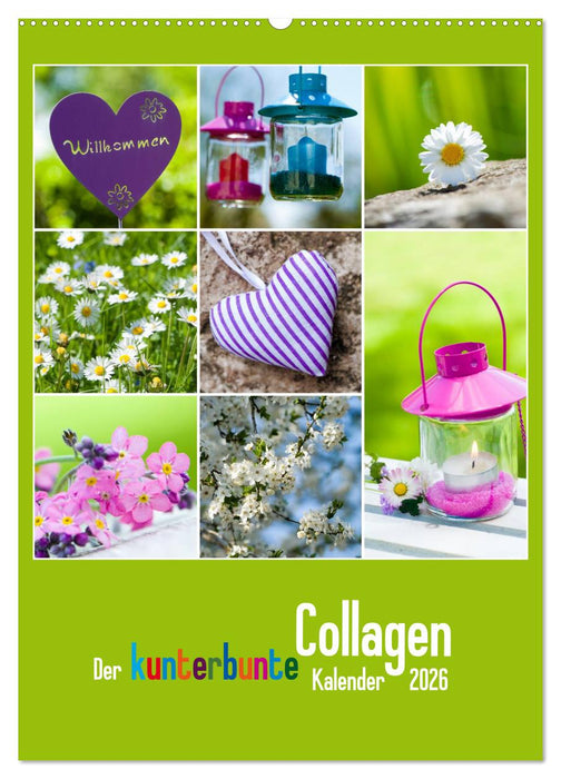 Der kunterbunte Collagen Kalender (CALVENDO Wandkalender 2026)