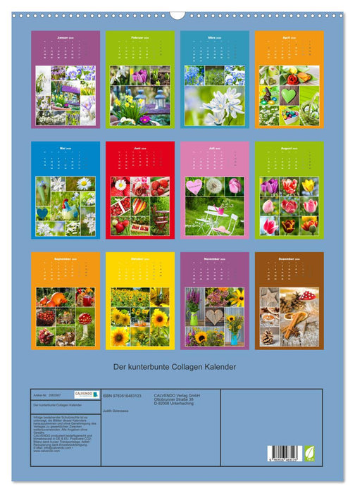 Der kunterbunte Collagen Kalender (CALVENDO Wandkalender 2026)
