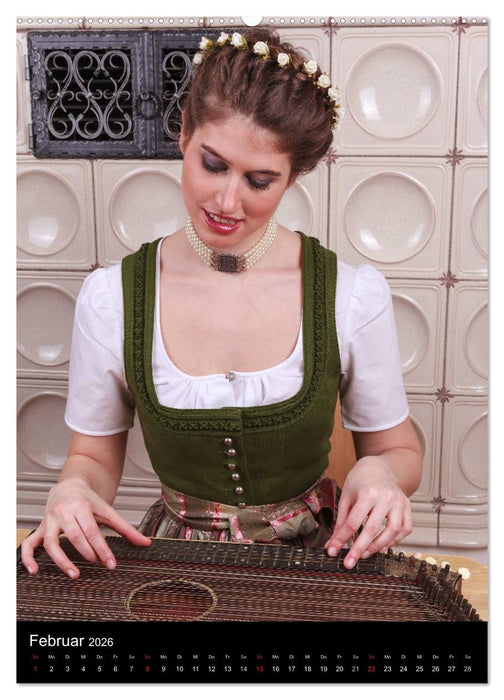 Bayerischer Dirndlkalender (CALVENDO Wandkalender 2026)
