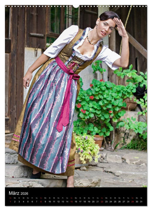 Bayerischer Dirndlkalender (CALVENDO Wandkalender 2026)