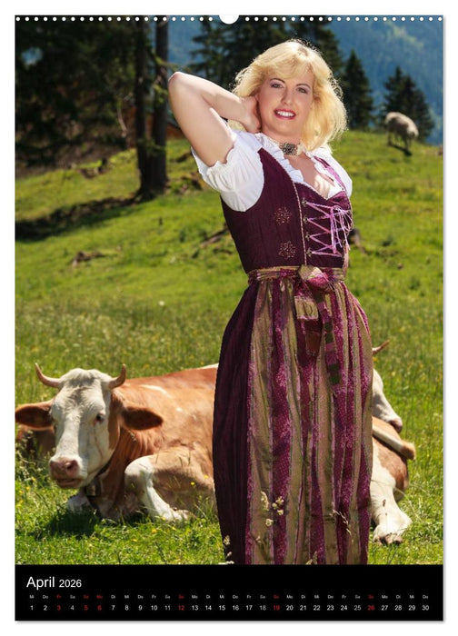 Bayerischer Dirndlkalender (CALVENDO Wandkalender 2026)
