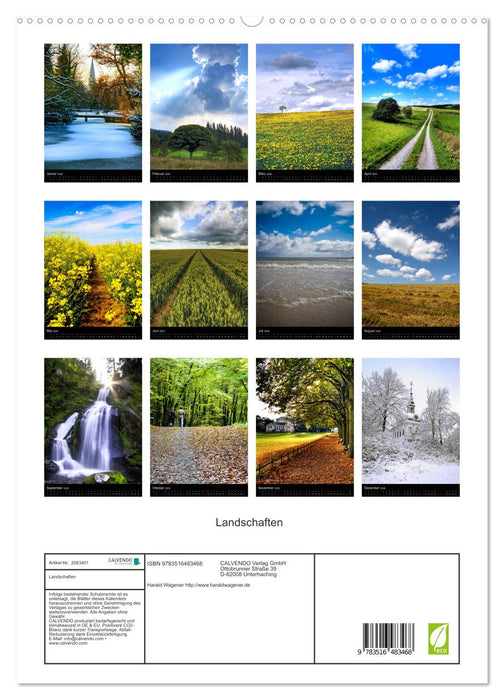 Landschaften (CALVENDO Premium Wandkalender 2026)