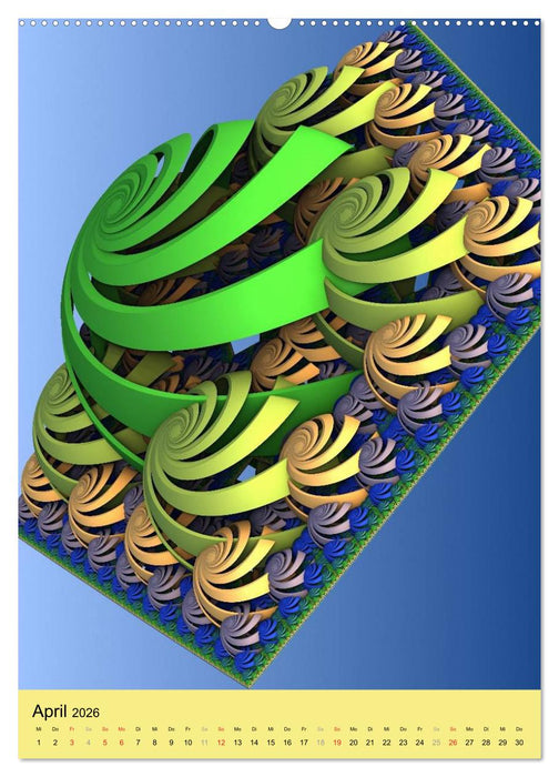 Fraktale Geometrie (CALVENDO Premium Wandkalender 2026)