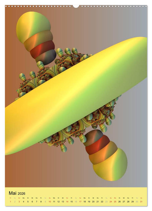 Fraktale Geometrie (CALVENDO Premium Wandkalender 2026)