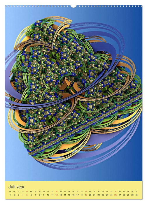 Fraktale Geometrie (CALVENDO Premium Wandkalender 2026)