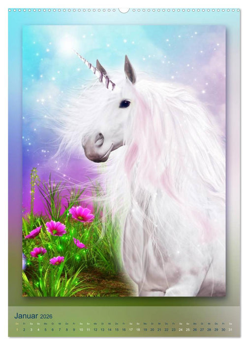 Einhörner - Kalender (CALVENDO Wandkalender 2026)