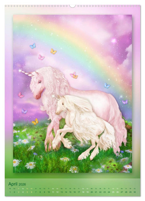 Einhörner - Kalender (CALVENDO Wandkalender 2026)