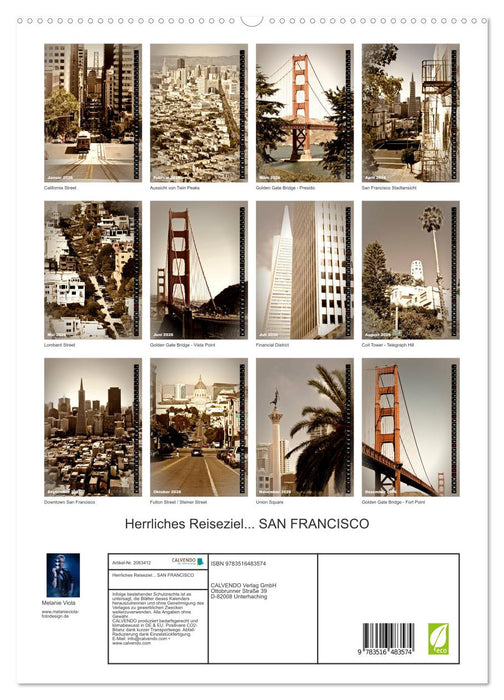 Herrliches Reiseziel... SAN FRANCISCO (CALVENDO Premium Wandkalender 2026)