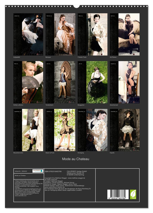 Mode au Chateau (CALVENDO Premium Wandkalender 2026)