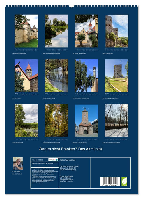 Warum nicht Franken? Das Altmühltal (CALVENDO Premium Wandkalender 2026)