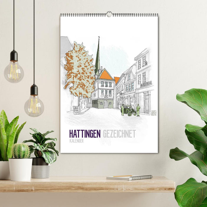 HATTINGEN GEZEICHNET (CALVENDO Wandkalender 2026)